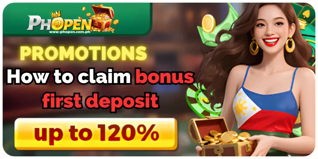 Promotion - How to Claim Bonus 120% First deposit at Phopen 5 bonus first deposit phopen