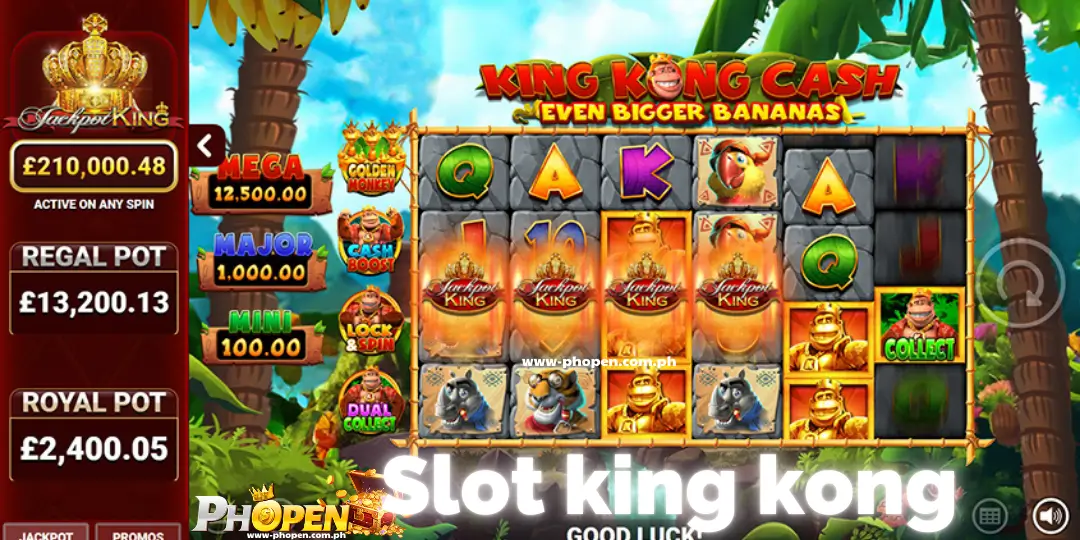 King Kong Cash Even Bigger Bananas Jackpot King – Review & how to play at Phopen 2 Theme, Graphics & Sound